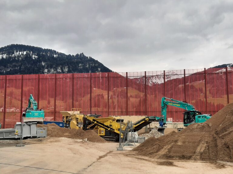 Siebanlage Bagger
