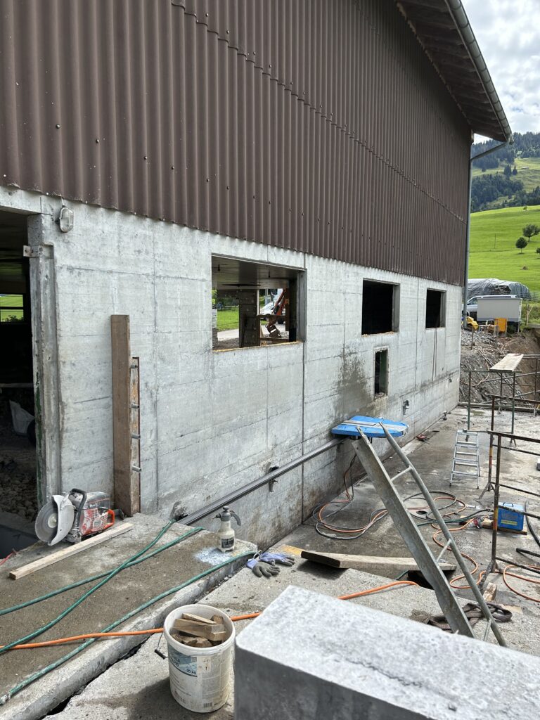 Betontrenntechnik vorher