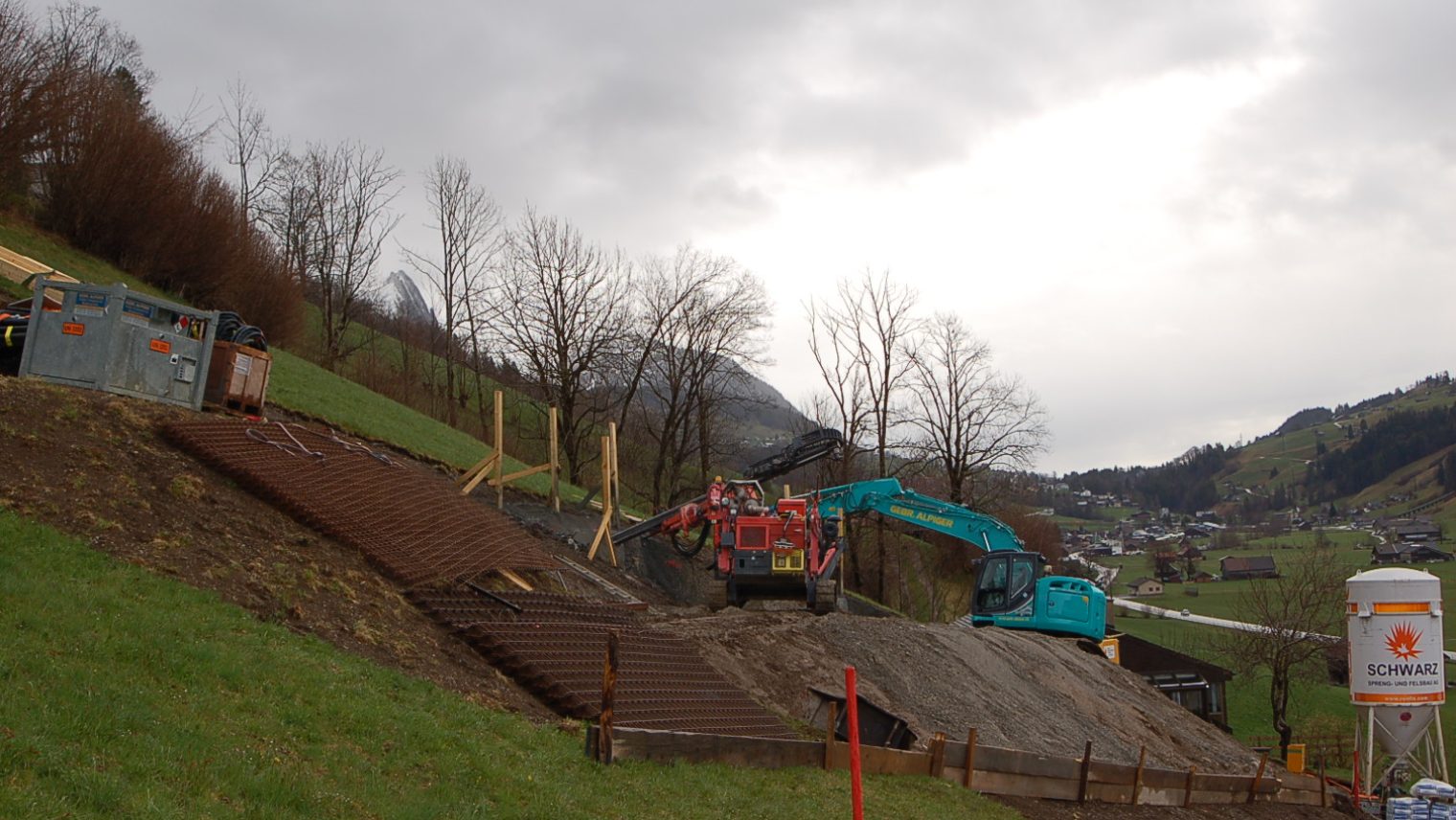 Ansicht Baustelle Berg 3